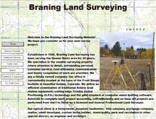 Tablet Screenshot of braninglandsurveying.com